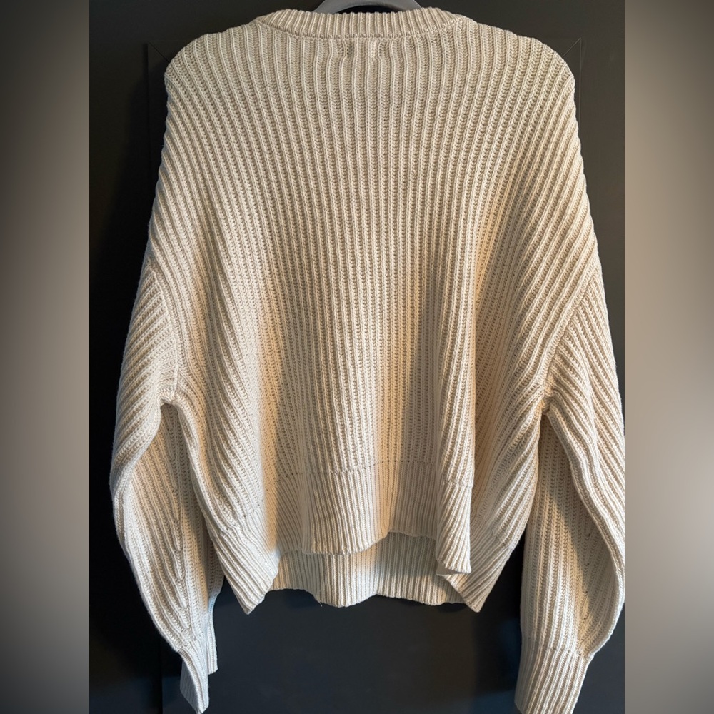 a new day Cream Ribbed Crew Neck Sweater - Picture 3 of 4